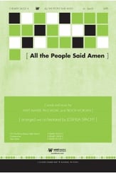 All the People Said Amen SATB choral sheet music cover
